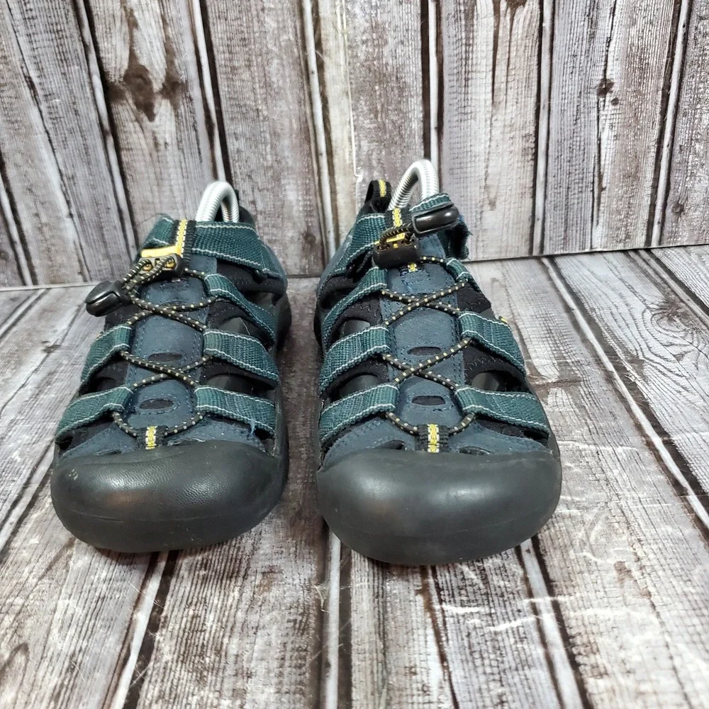 KEEN Youth Newport H2 Waterproof Sandals Green Blue Hiking Shoes 1006557 Size 3